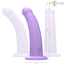 Intense Eddie model wibrujący 17,5 cm fioletowy z pilotem USB