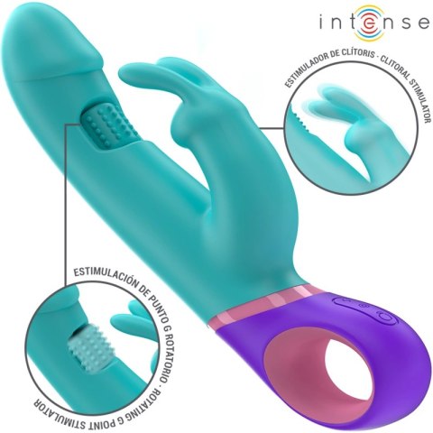 Intense Monica Niebieska - Model z Obrotowym Systemem Punktu G, 22,5 cm