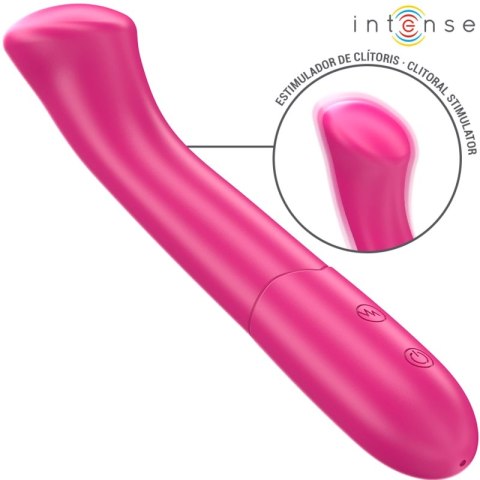 Intense Paty Model 2 Wibrator 19 cm Elastyczny 10 Trybow Rożowy