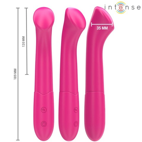 Intense Paty Model 2 Wibrator 19 cm Elastyczny 10 Trybow Rożowy