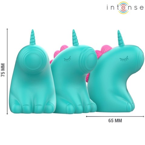Intense TRIXIE Zielony stymulator punktowy jednorożec silikonowy IPX7 USB