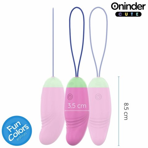 ONINDER CUTE Jajko Wibrujące 360° App IPX7 Silikonowe Kolorowe USB