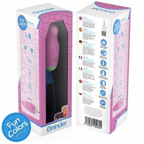 ONINDER CUTE Jajko Wibrujące 360° App IPX7 Silikonowe Kolorowe USB