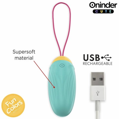 ONINDER CUTE Silikonowe Jajko Wibracyjne Sterowane Aplikacją Bluetooth IPX7