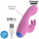 ONINDER Cute Love Bunny - wibrator z funkcją sterowania aplikacją, rożowy 14,5 cm
