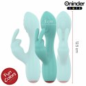 ONINDER Cute Love Bunny - zaawansowana maszyna intymna, turkusowa, 12,5 cm