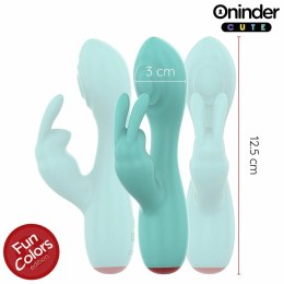 ONINDER Cute Love Bunny - zaawansowana maszyna intymna, turkusowa, 12,5 cm