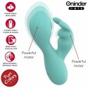 ONINDER Cute Love Bunny - zaawansowana maszyna intymna, turkusowa, 12,5 cm