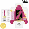 Oninder Cute Master - Wibrująca maszyna intymna G z aplikacją, rożowo-żołta 12,5 cm