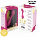 Oninder Cute Master - Wibrująca maszyna intymna G z aplikacją, rożowo-żołta 12,5 cm