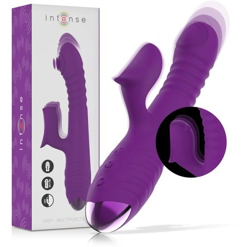 Intense IGGY wielofunkcyjny wibrator akumulatorowy fioletowy 24 cm