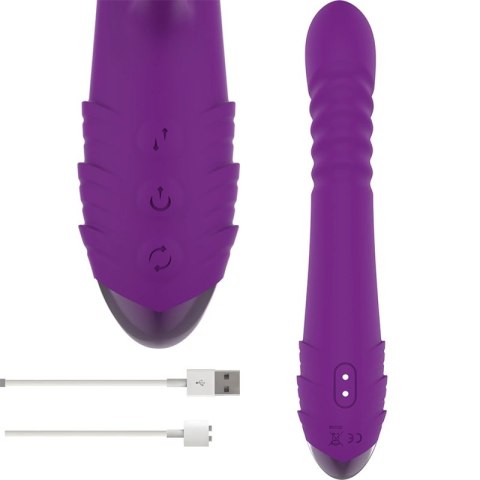 Intense IGGY wielofunkcyjny wibrator akumulatorowy fioletowy 24 cm