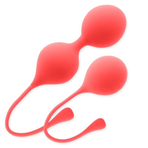 Intense Kendall Red - Zestaw Piłek do Ćwiczeń Kegla, silikon, 28 g i 50 g