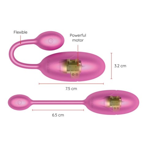 ONINDER Tokyo Rożowy System Wibracyjny z Aplikacją 7,5x3,2cm IPX7