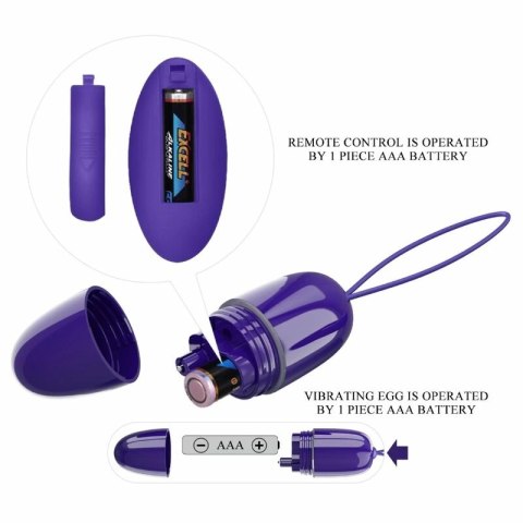 Pretty Love Selkie Youth Mini - fioletowy system wibracyjny z pilotem