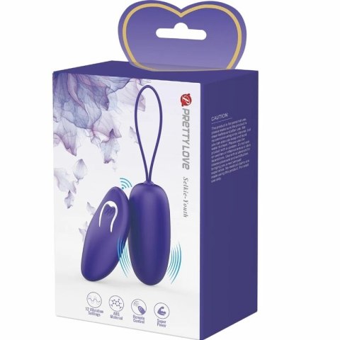 Pretty Love Selkie Youth Mini - fioletowy system wibracyjny z pilotem