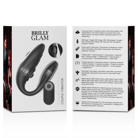 Brilly Glam COUPLE Pulsing & Vibrating - Model dla Par z Pilotem, Fioletowy