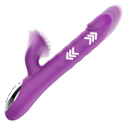 Fun Function Zenda Thruster & Rotation - wodoodporny model z funkcją obrotu, silikonowy, fioletowy
