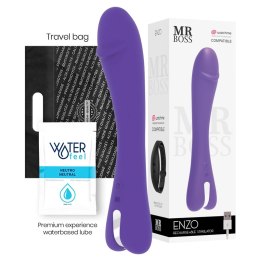 Mr Boss Enzo Zegarek Sterowanie Bezprzewodowe Fioletowy 22 cm