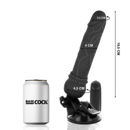 BASECOCK Model Black 19.5 cm - Wibrator z Pilotem Przewodowym TPE