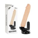 BASECOCK Wibrator Silikonowy 20 cm Pilot Przewodowy Regulacja 4 cm