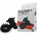 Baile Sweet Ring silikonowy pierścień z systemem wibracji czarny