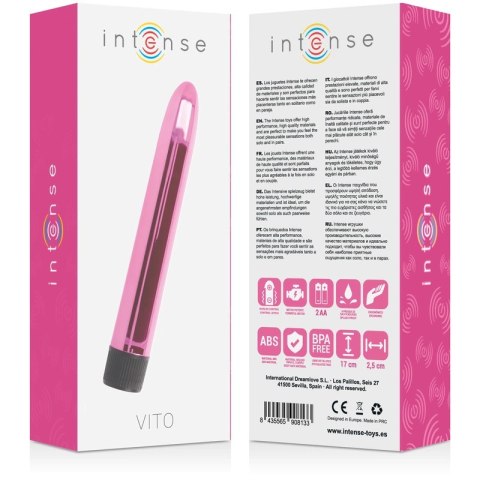 Intense VITO Rożowy - masażer osobisty 17 cm, wibracje dwukierunkowe