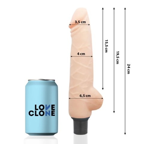 LoveClone Harald 24 cm Samosmarujący System Wibracji, elastyczny model