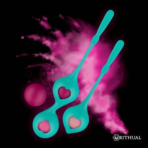 Rithual Deva Aqua Green - Zestaw do ćwiczeń mięśni dna miednicy 4 elementy