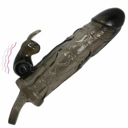 Baile Brave Man osłona intymna z krolikiem, czarna, 16,5 cm, wibracje