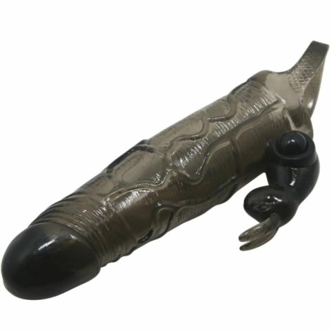 Baile Brave Man osłona intymna z krolikiem, czarna, 16,5 cm, wibracje