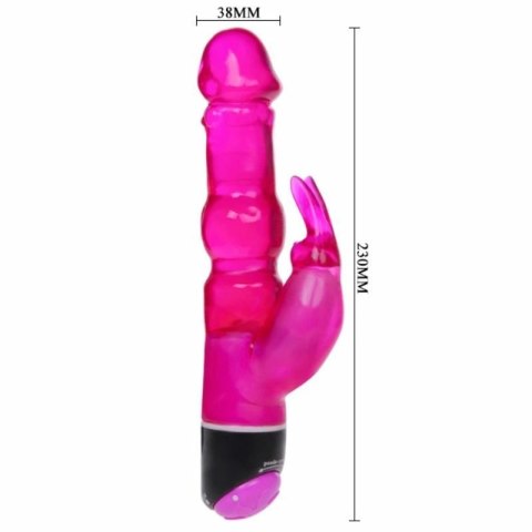 Baile Fantasy Fale Przyjemności 23 cm z liliowym elementem masującym