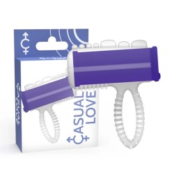 CASUAL LOVE Jezyk Wibrujący Model Fioletowy - Mini Masażer Palcowy