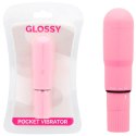 Glossy Brilliant Mini Wibrator Kieszonkowy Rożowy ABS 107x25mm