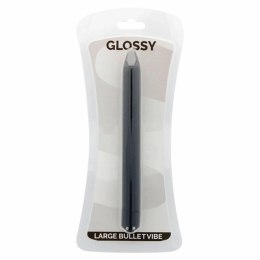 Glossy Brilliant Smukły Wibrator Czarny 165 mm ABS Wodoodporny