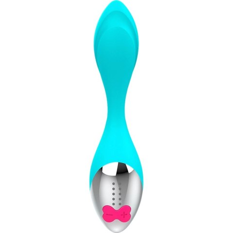 HAPPY LOKY Mini model wibracyjny 7 trybow LED turkusowy USB