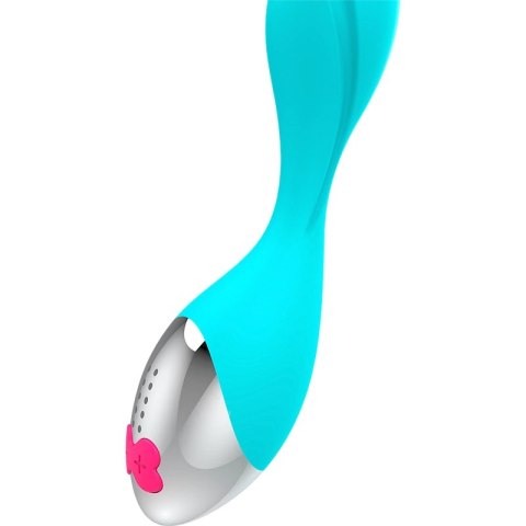 HAPPY LOKY Mini model wibracyjny 7 trybow LED turkusowy USB