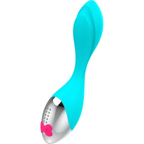 HAPPY LOKY Mini model wibracyjny 7 trybow LED turkusowy USB