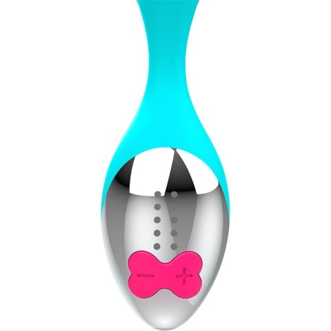 HAPPY LOKY Mini model wibracyjny 7 trybow LED turkusowy USB