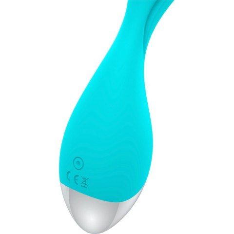 HAPPY LOKY Mini model wibracyjny 7 trybow LED turkusowy USB