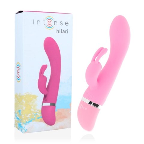 Intense Hilari silikonowy model masażujący, rożowy, 30 trybow, 18,9 cm