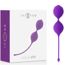 Intense Kisha Fit kulki Kegel silikonowe liliowe - wzmacnianie mięśni
