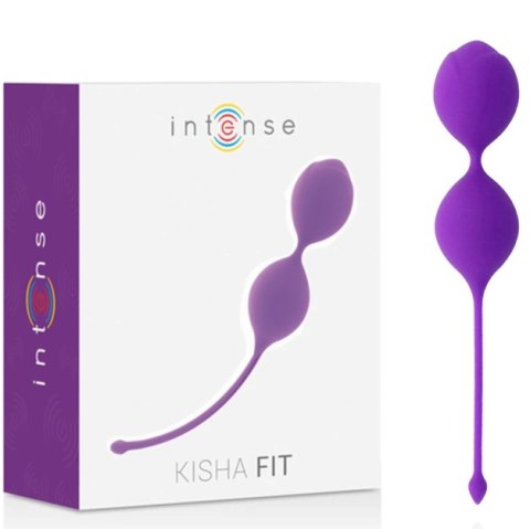 Intense Kisha Fit kulki Kegel silikonowe liliowe - wzmacnianie mięśni