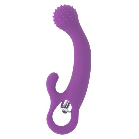 Intense Nailak silikonowy model wibrujący liliowy 17,5 cm wodoodporny