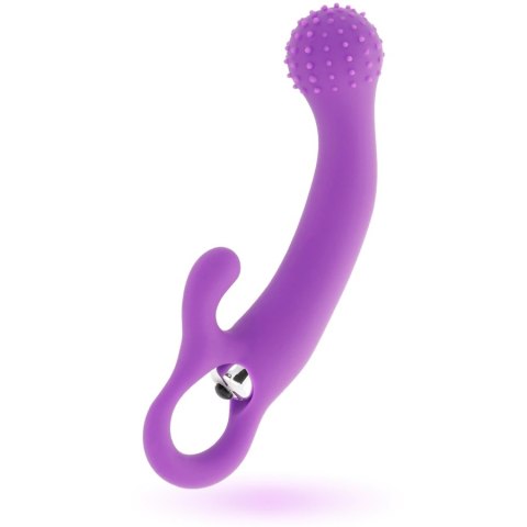Intense Nailak silikonowy model wibrujący liliowy 17,5 cm wodoodporny