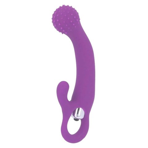 Intense Nailak silikonowy model wibrujący liliowy 17,5 cm wodoodporny