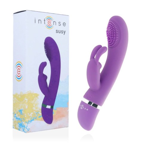 Intense Susy silikonowy model oscylacyjny krolik liliowy 18,8 cm