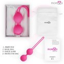MORESSA Osian Two - silikonowe kulki treningowe, rożowe, 101g