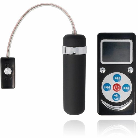 Spirit Bullet Vibe Premium czarny - bezprzewodowa kulka, 10 trybow, pilot LED