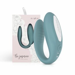 Bloom Jasmine C-Shape Zielony - Wibrator z technologią Swipe, silikonowy